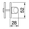 LUX-WC-S1 SSB, завертка сантехническая Morelli, цвет - хром