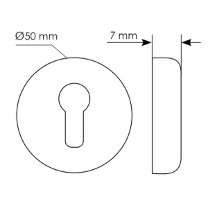 LUX-KH-R5 OTL, накладка на цилиндр, золото