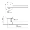 Morelli Дверная ручка МОЗАИКА MH-11 MAB/AB, цвет - бронза/ант.бронза