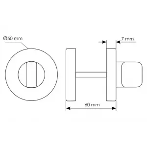 LUX-WC-R5 OTL, завертка сантехническая, золото