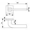 Morelli Дверная ручка SPUTNIK-SQ CRO, цвет - хром