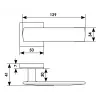 Morelli Дверная ручка SPACE-SQ CSA, цвет - мат. хром
