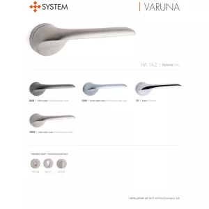 Дверная ручка SYSTEM VARUNA, хром