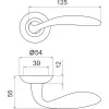 Ручка Armadillo (Армадилло) раздельная Virgo LD57-1SN/CP-3 матовый никель/хром