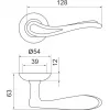 Ручка Armadillo (Армадилло) раздельная Octan LD64-1SG/GP-4 мат золото/золото