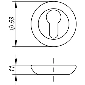 Накладка под цилиндр ET RM SN/CP-3