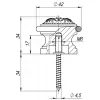 Упор Fuaro (Фуаро) дверной DS SM01 MAB-6 темная бронза