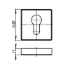 Накладка Armadillo (Армадилло) CYLINDER ET USQ CP-8 Хром 2 шт