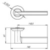 Ручка Punto (Пунто) раздельная BLADE TL WH-19 белый