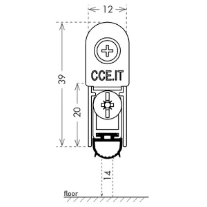 Автоматический порог EASY TREND SQ cod. ASTDSQ, B4/530