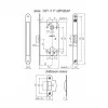 Замок межкомнатный Guardian (Гардиан) под цилиндр Soft 11P S, сатин /128:5610/