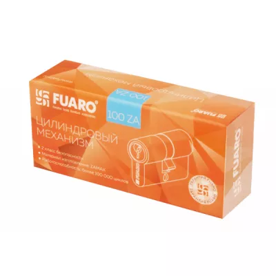 Цилиндровый Fuaro (Фуаро) механизм 100 ZA 60 mm (25+10+25) AB бронза 5 кл.