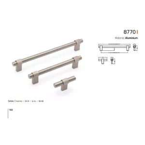 Ручка мебельная SYSTEM SY8770 0128 мм NB0NB (никель)