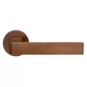 Дверная ручка Extreza ENZO-R12-F09-PVD (ENZO 117 круглое основание 7 мм) медь покрытие PVD