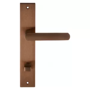 Дверная ручка на планке Extreza AQUA-PL13-WC-96-F09-PVD (AQUA 113) медь покрытие PVD