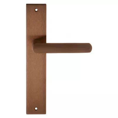 Дверная ручка на планке Extreza AQUA-PL13-F09-PVD (AQUA 113) медь покрытие PVD