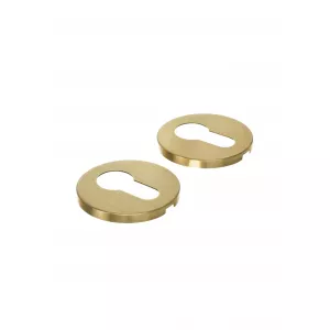 Накладка под цилиндр Extreza CYL-R16-F07 (круглое основание 5 мм) матовая латунь глянец