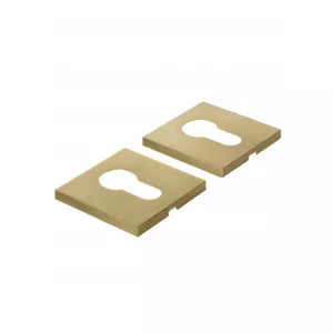 Накладка под цилиндр Extreza CYL-R15-F07 (квадратное основание 5 мм) матовая латунь глянец