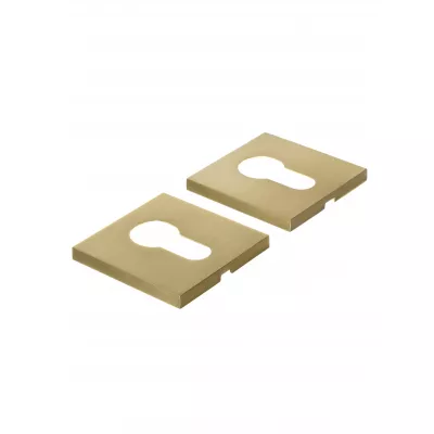 Накладка под цилиндр Extreza CYL-R15-F07 (квадратное основание 5 мм) матовая латунь глянец