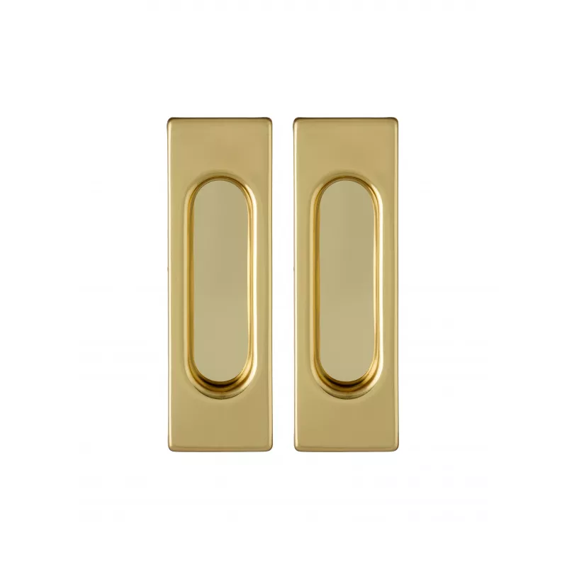 Ручка купе Extreza Hi-Tech P401 полированная латунь PVD F06 (пара 2 шт.)