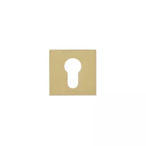 Накладка под цилиндр Extreza CYL-R15-F07 (квадратное основание 5 мм) матовая латунь глянец