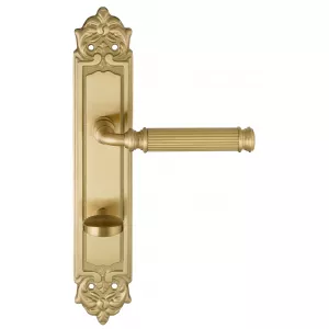 Дверная ручка на планке Extreza BENITO-PL02-WC-96-F07 (BENITO 307) матовая латунь глянец