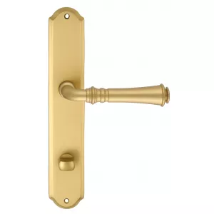 Дверная ручка на планке Extreza CANNA-PL01-WC-96-F02 (CANNA 327) матовая латунь