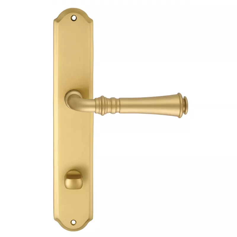 Дверная ручка на планке Extreza CANNA-PL01-WC-96-F02 (CANNA 327) матовая латунь