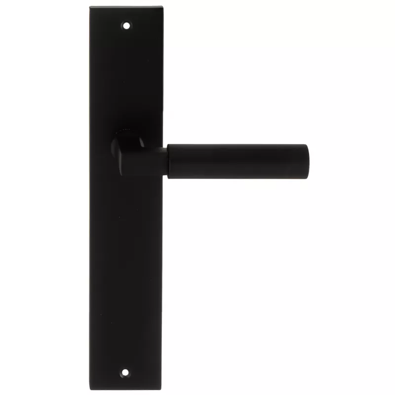 Дверная ручка на планке Extreza STEM-PL11-F22 (STEM 135) черный матовый