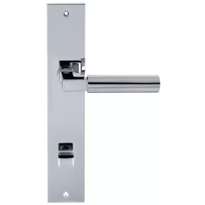 Дверная ручка на планке под фиксатор Extreza STEM-PL11-WC-96-F04 (STEM 135) полированный хром