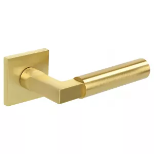 Дверная ручка Extreza STEM-R15-F02 (STEM 135) матовая латунь глянец F07