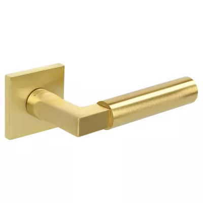 Дверная ручка Extreza STEM-R15-F02 (STEM 135) матовая латунь глянец F07