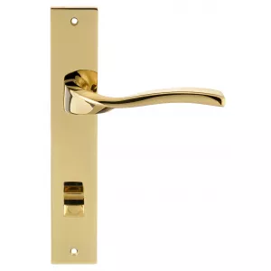 Дверная ручка на планке Extreza PERLA-PL13-WC-96-F06-PVD (PERLA 114) полированная латунь PVD