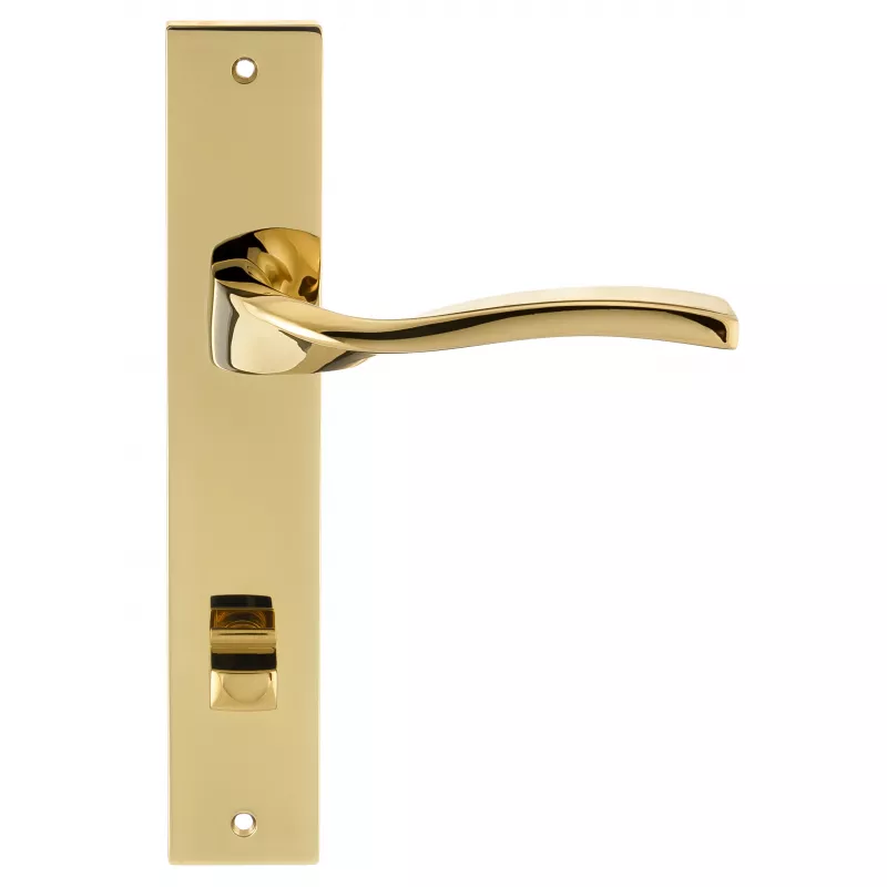 Дверная ручка на планке Extreza PERLA-PL13-WC-96-F06-PVD (PERLA 114) полированная латунь PVD