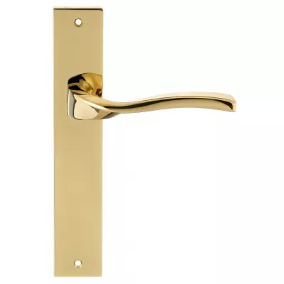 Дверная ручка на планке Extreza PERLA-PL13-F06-PVD (PERLA 114) полированная латунь PVD