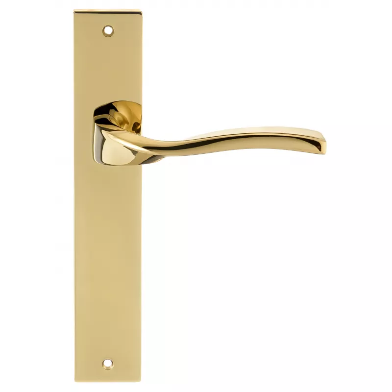 Дверная ручка на планке Extreza PERLA-PL13-F06-PVD (PERLA 114) полированная латунь PVD