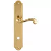 Дверная ручка на планке Extreza BERTA-PL03-WC-96-F01 (BERTA 312) полированная латунь