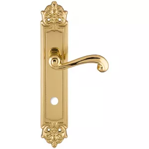 Дверная ручка на планке Extreza BERTA-PL02-WC-96-F01 (BERTA 312) полированная латунь