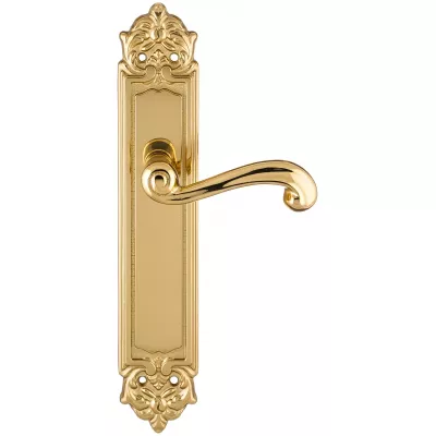 Дверная ручка на планке Extreza BERTA-PL02-F01 (BERTA 312) полированная латунь