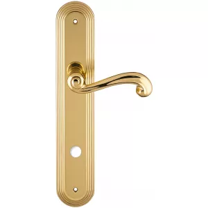 Дверная ручка на планке Extreza BERTA-PL05-WC-96-F01 (BERTA 312) полированная латунь