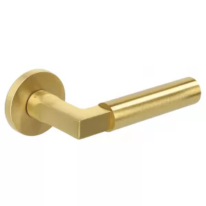 Дверная ручка Extreza STEM-R16-F02 (STEM 135) матовая латунь глянец F07