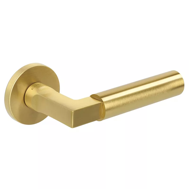 Дверная ручка Extreza STEM-R16-F02 (STEM 135) матовая латунь глянец F07