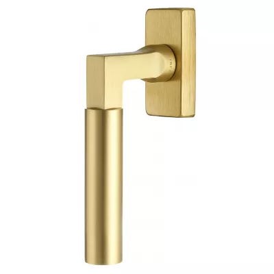 Оконная ручка Extreza STEM-HW-F07-F02 (STEM 135) матовая латунь глянец / матовая латунь