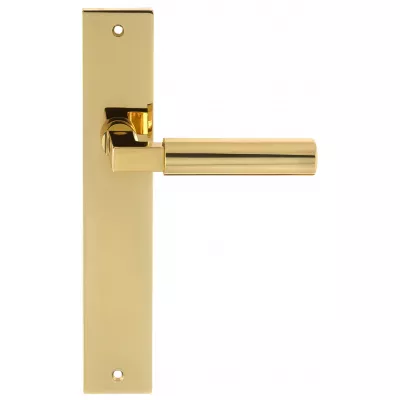 Дверная ручка на планке Extreza STEM-PL13-F01-F06 (STEM 135) полированная латунь / латунь PVD