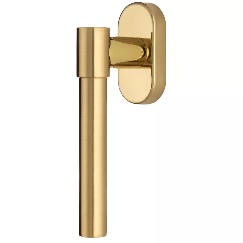 Ручка оконная Extreza "NUVO" (Нуво) 125 HW F07 — матовая латунь глянец / F01 — латунь