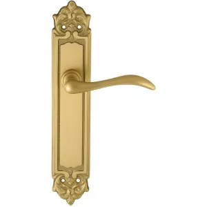 Дверная ручка на планке Extreza AGATA-PL02-F02 (AGATA 310) матовая латунь