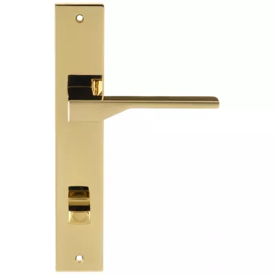 Дверная ручка на планке Extreza Hi-Tech "ADONA" 122 PL13-WC-96 полированная латунь PVD F06