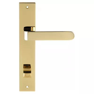 Дверная ручка на планке под WC Extreza Hi-Tech "RUBI" 132 PL13-WC-96 полированная латунь PVD F06