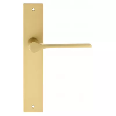 Дверная ручка на планке Extreza Hi-Tech "LONDA" (Лонда) 131 PL13 матовая латунь F02