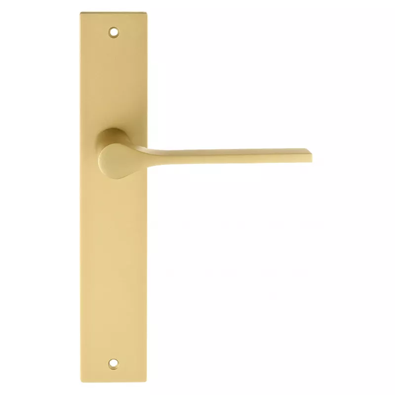 Дверная ручка на планке Extreza Hi-Tech "LONDA" (Лонда) 131 PL13 матовая латунь F02